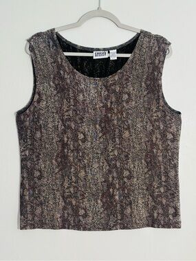 Chico’s brown/olive stretch crop tank 3